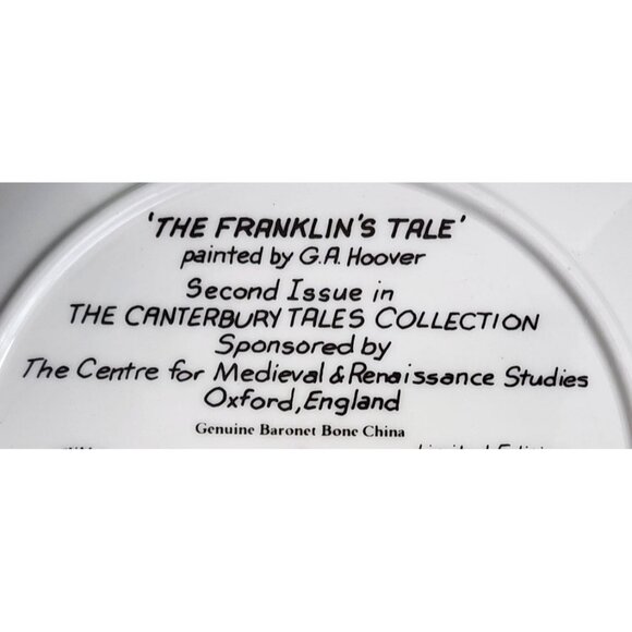 Vintage Longton Crown Pottery The Franklin's Tale Canterbury Tales Collectible - Picture 4 of 14